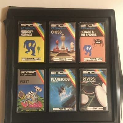 Six Zx Spectrum original games on tape!