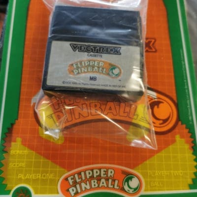 Vectrex game + overlay: Flipper Pinball