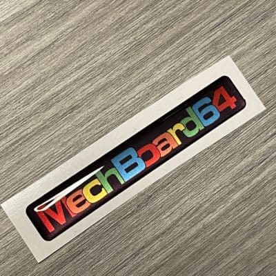 MechBoard64 domed badge