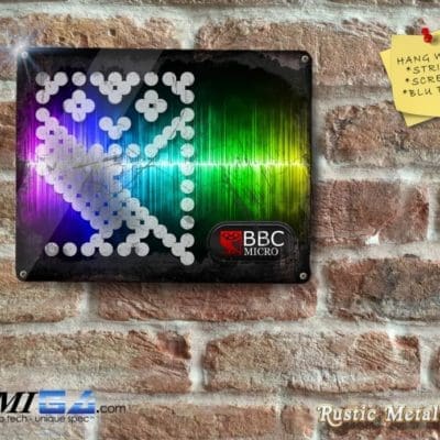 BBC MICRO Logo & Owl  Vintage Looking - Metal Sign