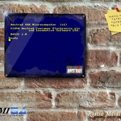 Eye-Catching AMSTRAD CPC Screen printed - Metal Sign