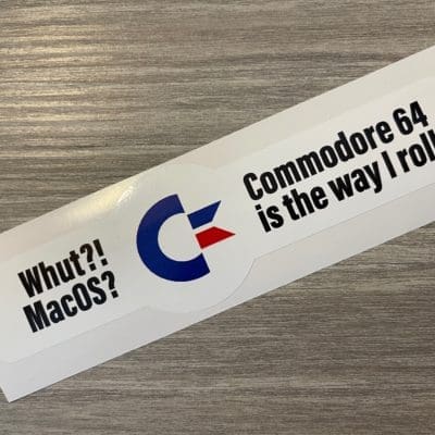 Laptop decoration sticker Whut?! MacOS - Commodore 64